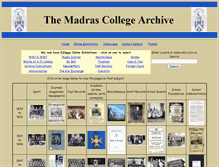 Tablet Screenshot of madrascollegearchive.org.uk